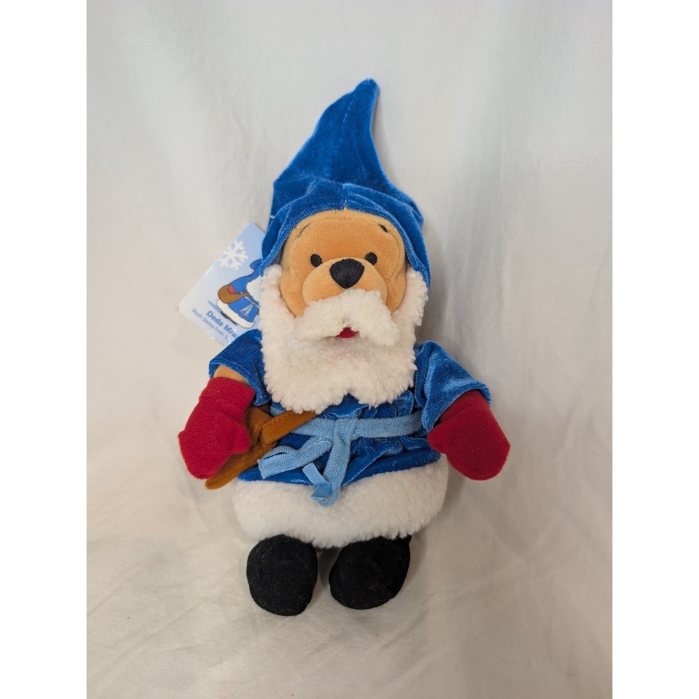 Disney Store Winnie‎ the Pooh International Santa Yugoslavia Beanie 8" Plush